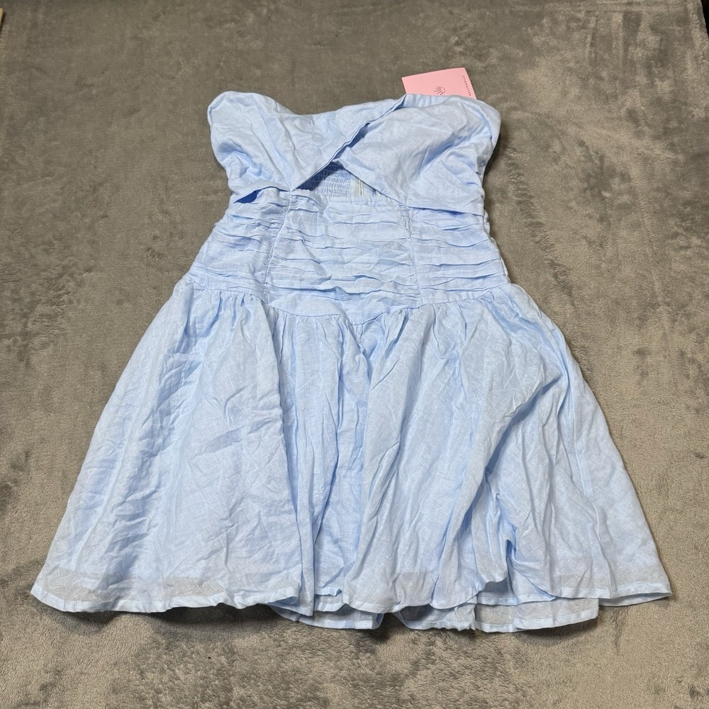 Hello Molly Light Blue Mini Dress